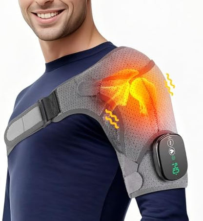 New Heated Shoulder Brace for Women Men Shoulder Vibration