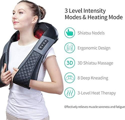 Shiatsu Neck and Shoulder Massager Heated Back Massager U Shape