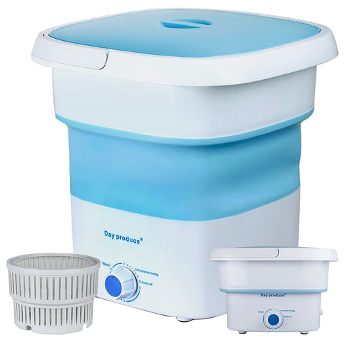 Foldable Mini Washing Machine With Dryer – Compact & Travel-Friendly