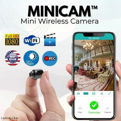 Wireless Mini Camera 1080P Included Night Vision