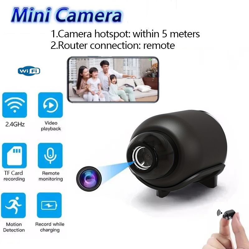 Wireless Mini Camera 1080P Included Night Vision