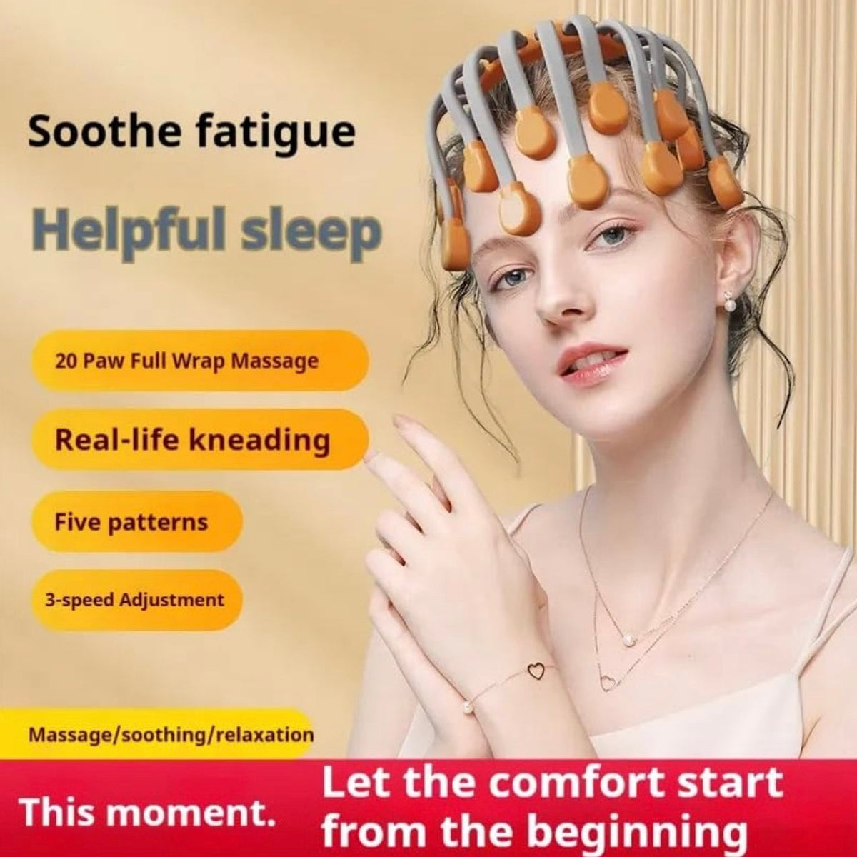 Smart Head Massager – Relaxation & Migraine Relief Therapy