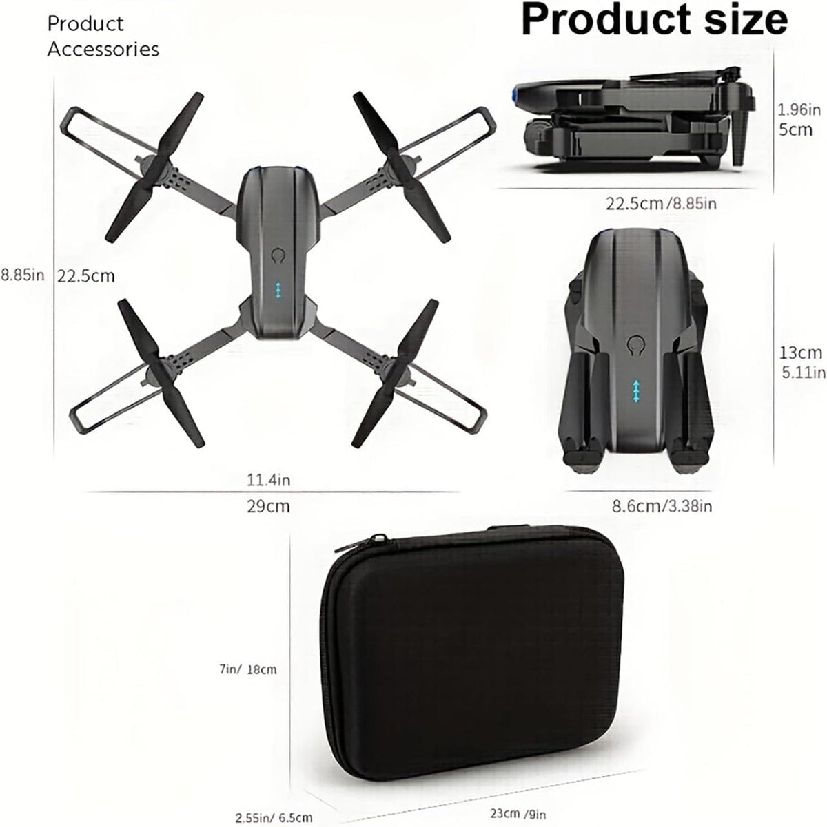 E99 Pro 8K Drone – Dual Camera, 5G GPS & Dual Battery – طائرة الدرون E99