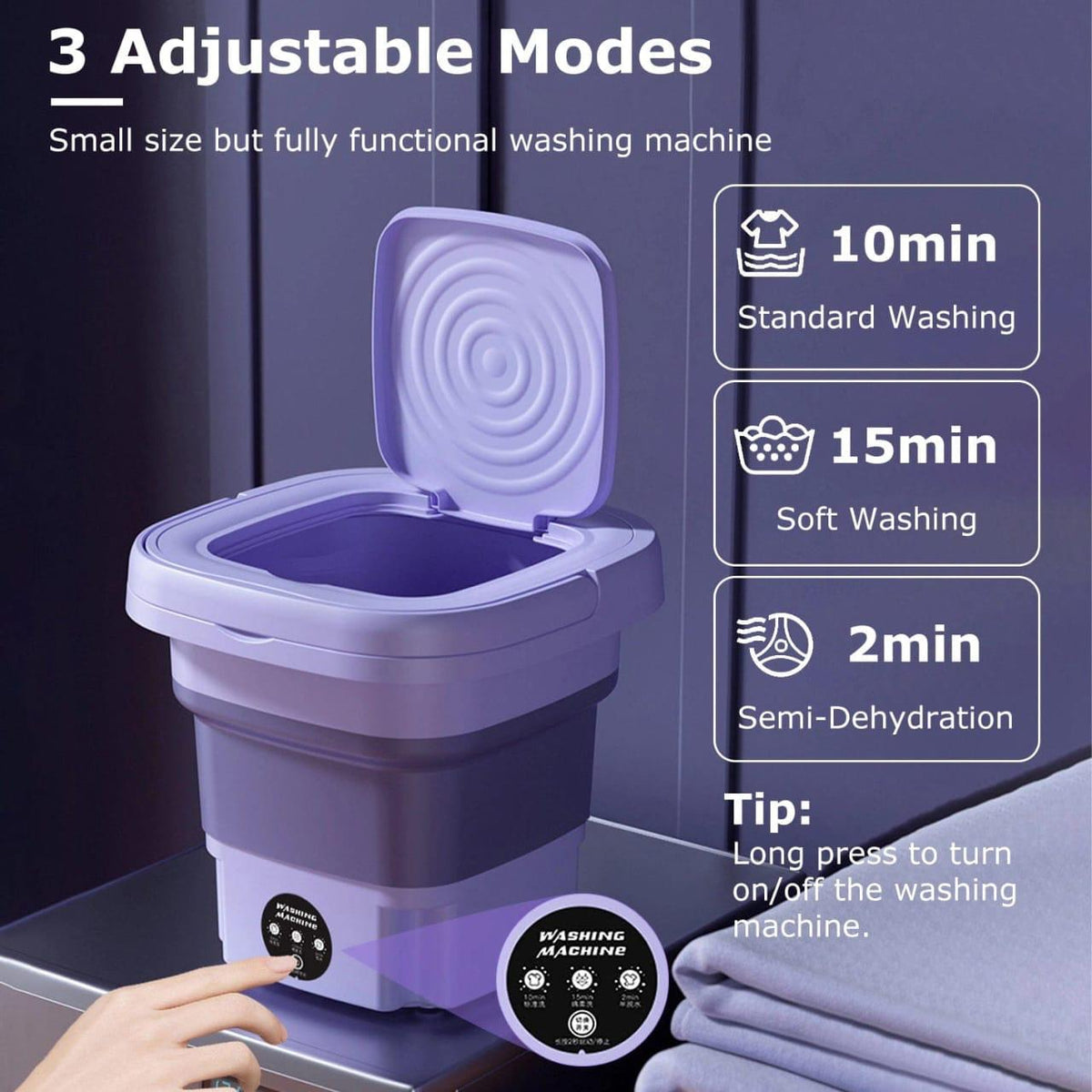 Foldable Mini Laundry Machine