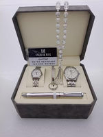 Couple Stainless Steel Set – Watch, Rosary, Pen &amp; Cufflinks