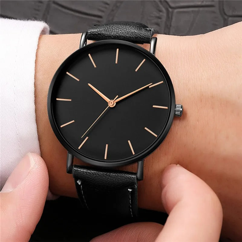 Simple Ultra Thin Men's Watch Top Brand Fashion Analog Quartz