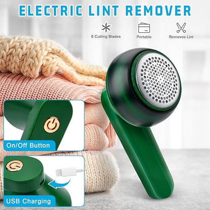 LintAway Pro™ – Rechargeable Fabric Shaverماكينة إزالة الوبر الاحترافية
